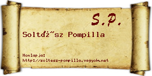 Soltész Pompilla névjegykártya